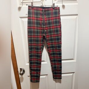 Plaid women’s Pants - Red and Black